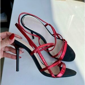 Red hot Zara heels, wore once